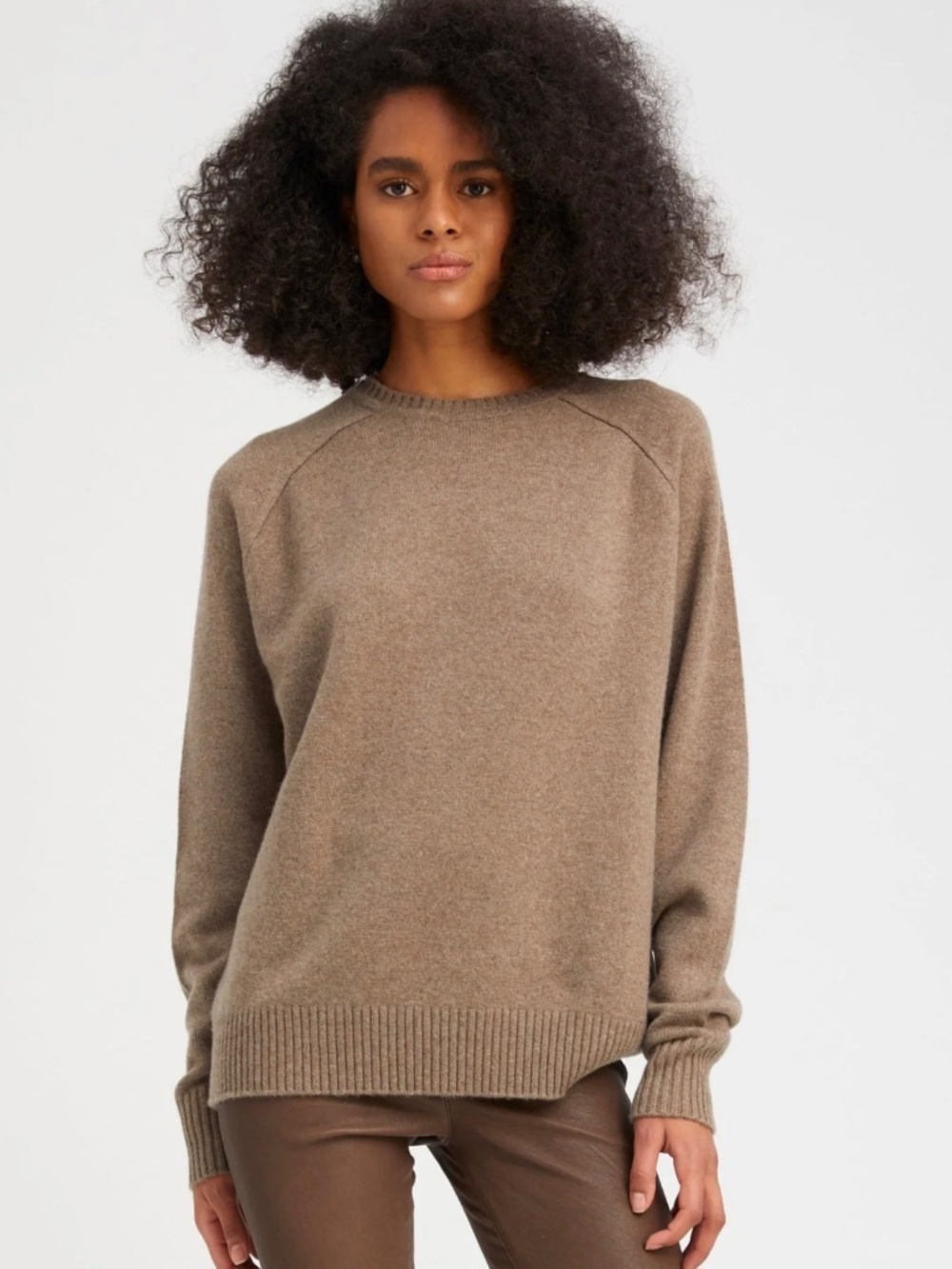 SPRWMN NWT Classic Crewneck size Large - Walnut